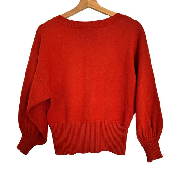 Moth by Anthropologie 3/4 Puff Sleeve Size Medium - Picture 4 of 16